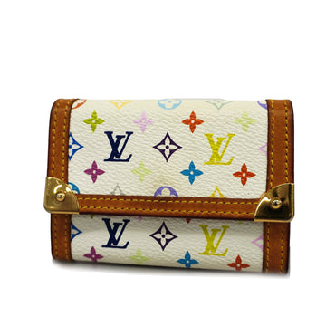 LOUIS VUITTONAuth  Monogram Multicolore Porto Monepura M92657 Coin Purse Blanc