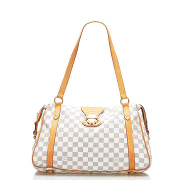 Louis Vuitton Damier Azur Stresa PM Handbag Tote Bag N42220 White Ivory PVC Leather Women's LOUIS VUITTON