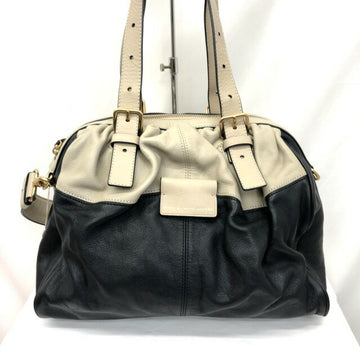 MARC JACOBS mark Jacobs handbag 2WAY one shoulder bag M0003747 leather bicolor beige black logo lady's