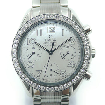 Omega Speedmaster 3535.70.00 Diamond bezel self-winding shell dial watch