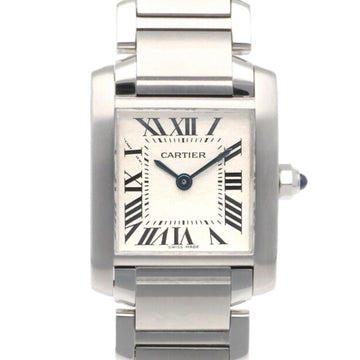 CARTIER Tank Francaise SM Watch Stainless Steel 3284 Quartz Ladies