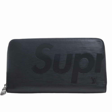 LOUIS VUITTON Supreme Collaboration Epi Zippy Organizer Round Long Wallet M67723 Black