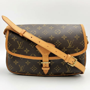 LOUIS VUITTON Sologne Monogram Shoulder Bag Crossbody Brown PVC Women's Men's Fashion M42250