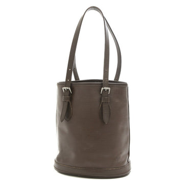 LOUIS VUITTON Epi Bucket PM Tote Bag with Pouch Mocha Brown M58990