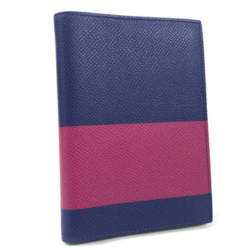 HERMES Notebook Cover Agenda GM C Engraved Made in 2018 Vo Epsom Blue Electric Rose Purple Women's