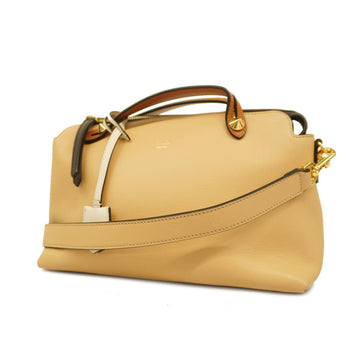 FENDI handbag by the way leather beige gold hardware ladies