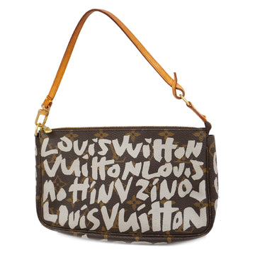 LOUIS VUITTONAuth  Monogram Graffiti Accessoire M92192 Women's Pouch Argent