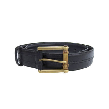 GUCCI Belt Men's Bamboo Leather Black 214264