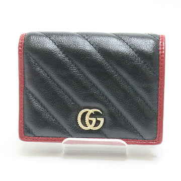 Gucci GG Marmont bi-fold wallet 573811 calf leather black