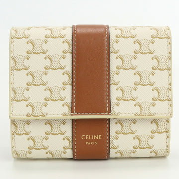 CELINE Small Trifold 10D57 2BZ9 01TA PVC ladies with tri-fold wallet coin purse