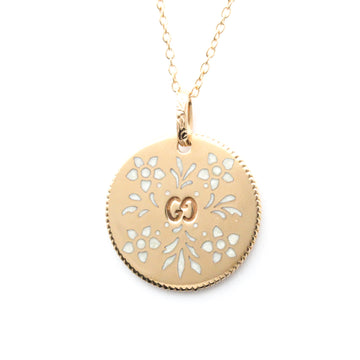 GUCCI GG Blooms Pink Gold [18K] No Stone Men,Women Fashion Pendant Necklace [Pink Gold]