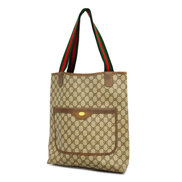 Gucci Sherry Line Tote Bag 39 02 003 Women's GG Supreme Tote Bag Beige