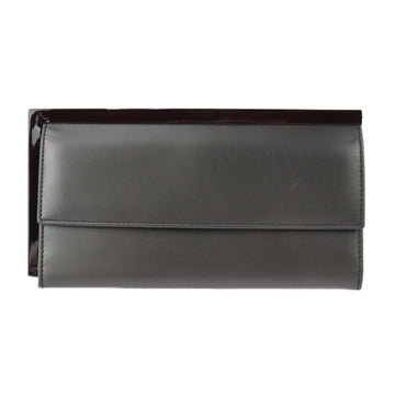 GUCCI long wallet 035 3731 1941 leather gray trifold