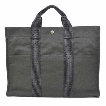 HERMES handbag tote bag Yale line MM canvas gray unisex