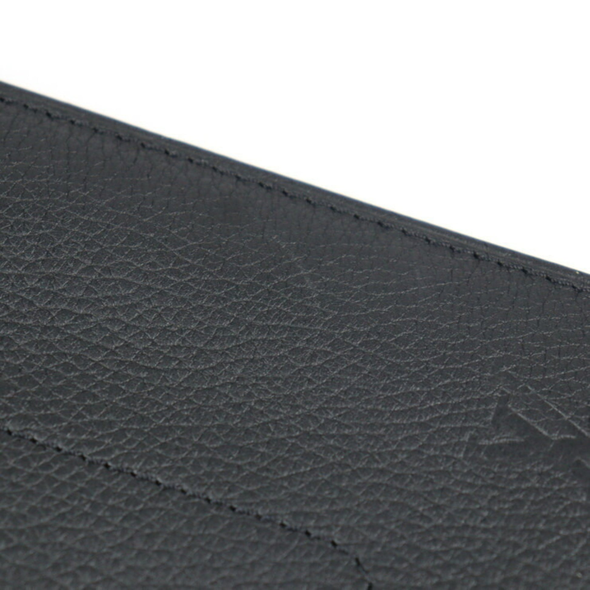 LOUIS VUITTON Pochette Envelope Clutch Bag M62250 Taurillon Leather Bl