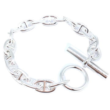 HERMES Chaine d'Ancle MM 17 frames SV925 Silver Bracelet Fashion Men's Women's Unisex