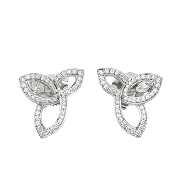 HARRY WINSTON Lily cluster diamond earrings Pt platinum Earrings Pierced