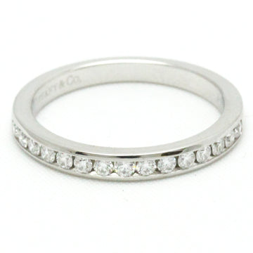 TIFFANY Channel Setting Half Eternity Ring Platinum Fashion Diamond Band Ring Silver