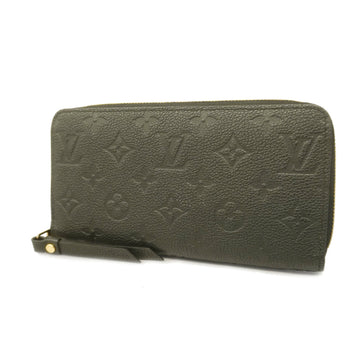 LOUIS VUITTONAuth  Monogram Empreinte Zippy Wallet M60571 Women's Long Wallet [bi-fold] Noir