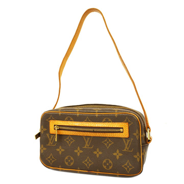 LOUIS VUITTONAuth  Monogram Pochette Shite M51183 Women's Shoulder Bag