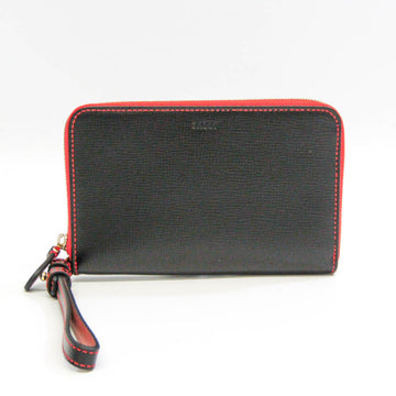 BALLY KINGLY 6215554 Women's Calfskin Middle Wallet [bi-fold] Black