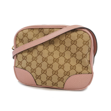 Gucci shoulder bag GG canvas 449413 beige/pink gold metal