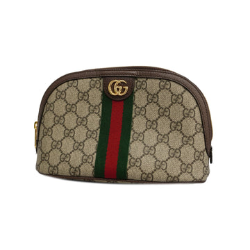 GUCCIAuth  Ophidia 625550 Women's GG Supreme Pouch Beige