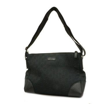 Gucci GG Canvas Shoulder Bag 114273 Women's GG Canvas Shoulder Bag Black