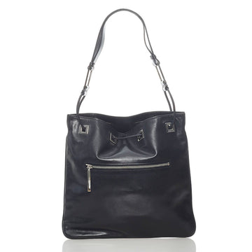 Gucci One Shoulder Bag 001 4021 Black Leather Ladies GUCCI