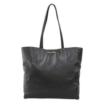 MIU MIU Leather Tote Bag - Black