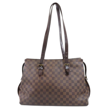 LOUIS VUITTON N51119 Chelsea Damier Ebene Tote Bag Canvas Women's