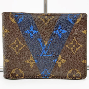 LOUIS VUITTON V Signature Portefeuille Multiple Monogram Bifold Wallet Men Women M61169