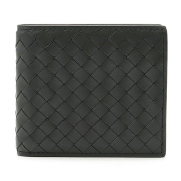 Bottega Veneta Intrecciato Bifold Wallet Leather Black 193642