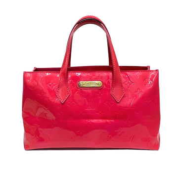 Louis Vuitton Wilshire PM Verni Tote Bag Rose Pop M93643 MI0089 Ladies Pink