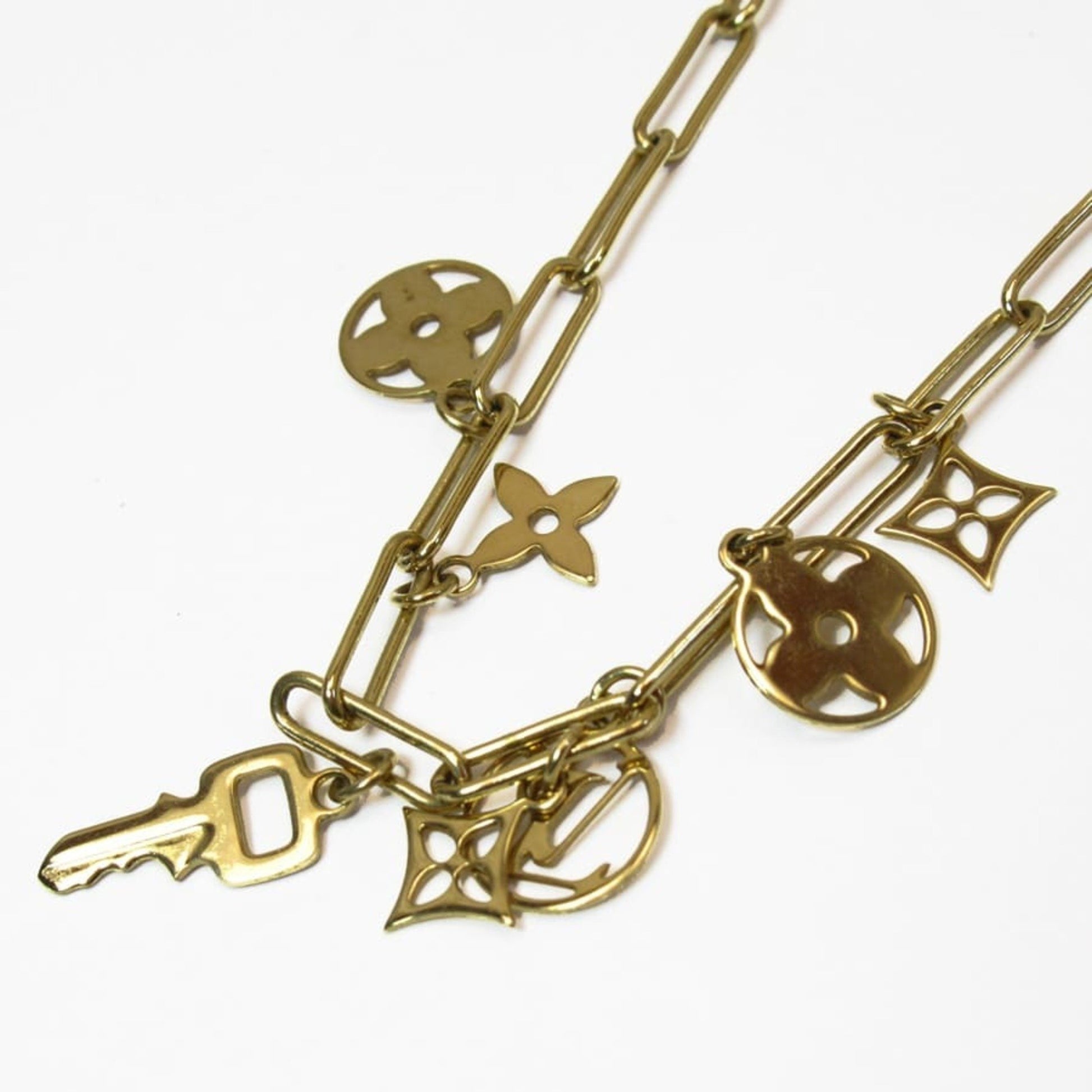 Louis Vuitton Necklace Monogram Collier Roman Holiday Gold Tone Necklace Louis  Vuitton