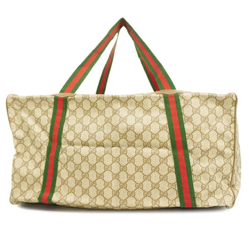 GUCCIAuth  Sherry Line Boston Bag Women's GG Supreme Boston Bag Beige