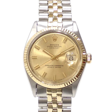 ROLEX Datejust Men's 1601 Automatic Made Around 1969 SS YG Watch Yellow Gold Winding