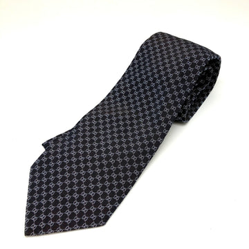 GUCCI Silk Tie GG Pattern Navy 100% Men's