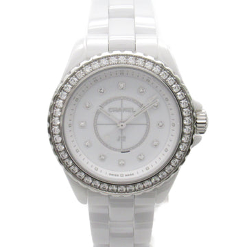 CHANEL J12 12P/diabezel Wrist Watch watch Wrist Watch H6418 Quartz White ceramic diamond H6418