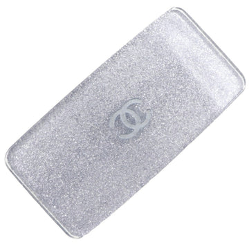 CHANEL Valletta Plastic France Silver Ladies