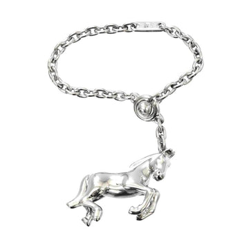 HERMES horse charm key holder SV silver 925 Horse Charm Key Holder