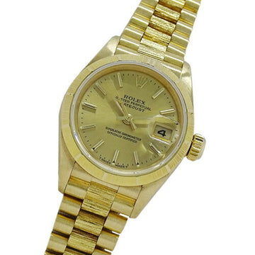 ROLEX Datejust 69278 W watch ladies automatic winding AT 750YG 18K solid gold polished