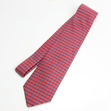 HERMES silk twill tie Pegasus men's