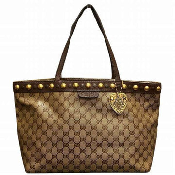 GUCCI GG Crystal 207291 Studded Bag Tote Shoulder Ladies