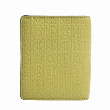 LOEWE Leather Repeat Round Bifold Wallet C499Z41X04 Yellow