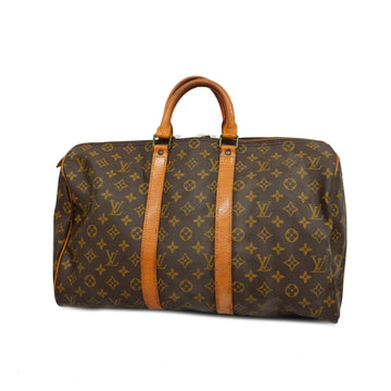 LOUIS VUITTONAuth  Monogram Keepol 45 M41428 Men,Women,Unisex Boston Bag