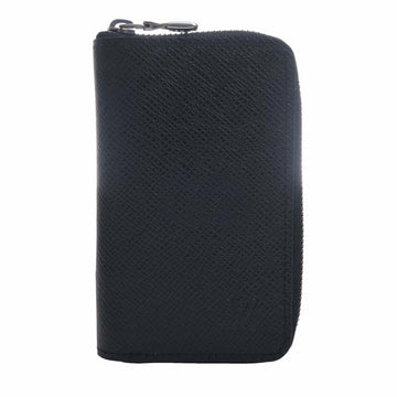 LOUIS VUITTON Taiga Zippy Coin Purse Case M30511 Black Ladies