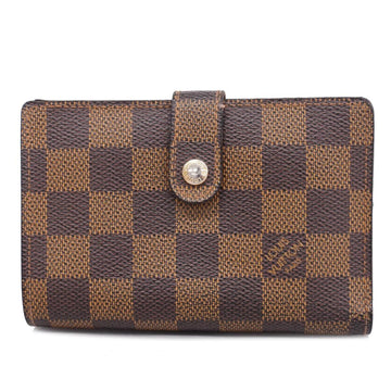 LOUIS VUITTON Wallet Damier Portefeuil Viennois N61674 Ebene Ladies