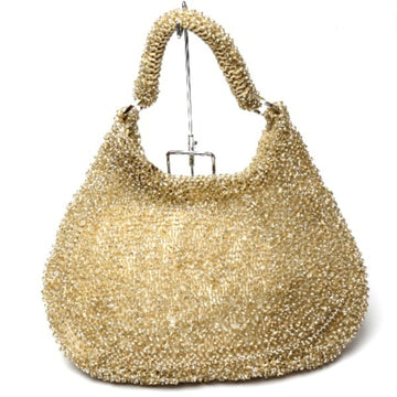 ANTEPRIMA Wire Back Shoulder Bag Gold Handbag