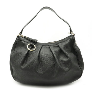 Gucci Suki Shima Handbag Shoulder Bag Leather Black Charm Missing Item 232955